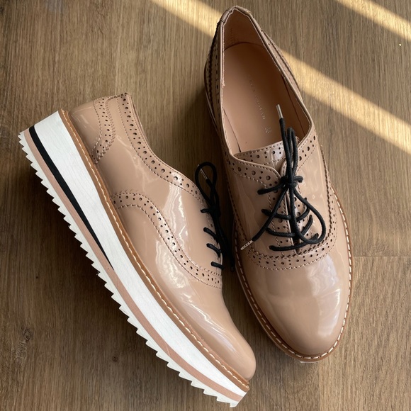 Zara Oxford platform shoes